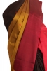 Pure Handloom Thread Muppagam Three Color Kanjeevaram Silk Saree